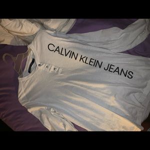 Calvin Klein long sleeve white shirt